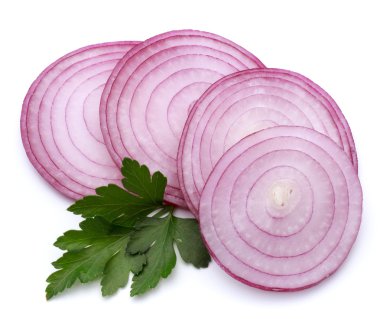 Kırmızı soğan maydanoz ile