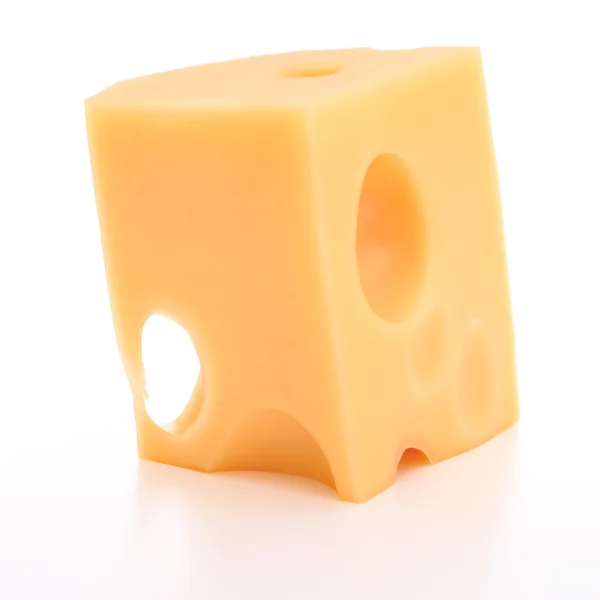 Cubo de queso suizo — Foto de Stock