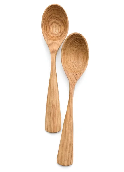 Carving wooden spoons — Stock Photo, Image