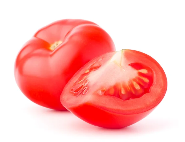 Red tomato with slice — Stock Photo, Image