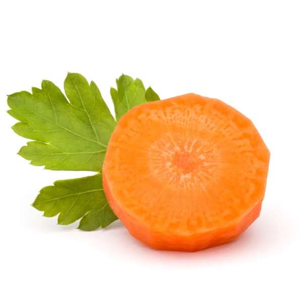 Carrot slice and parsley — Stock Photo, Image