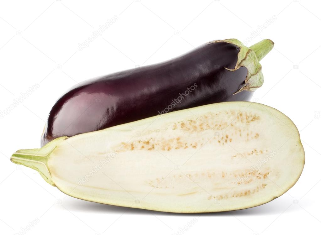 Eggplant  vegetable with half