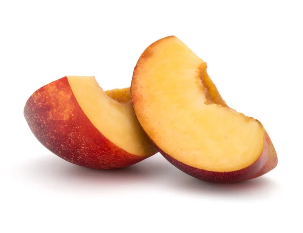 Nectarine fruit plakjes — Stockfoto