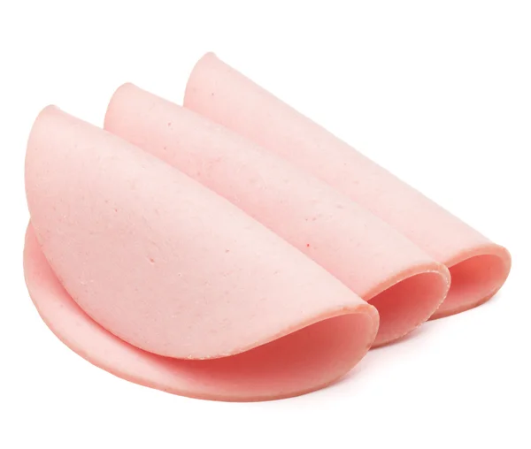 Rolled bologna slices — Stock Photo, Image