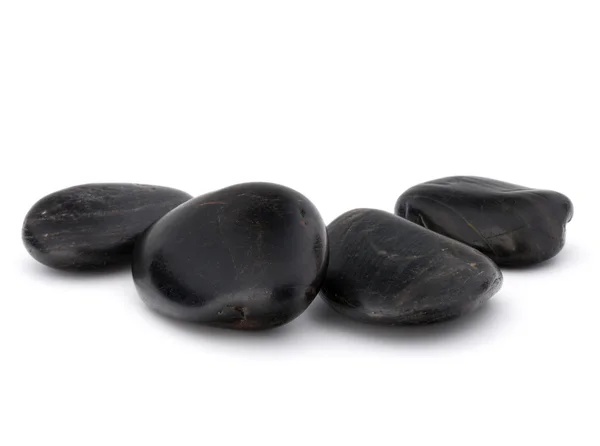 Zwarte Zen pebbles — Stockfoto