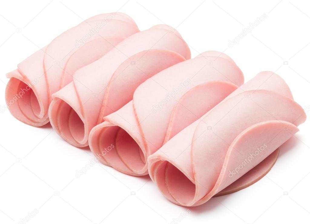 cooked rolled bologna slices