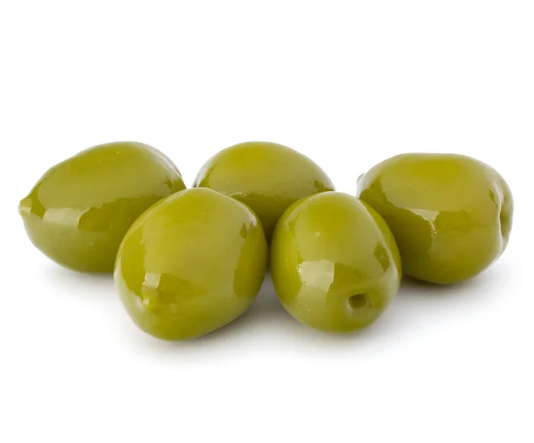 Zelené olivy plody — Stock fotografie