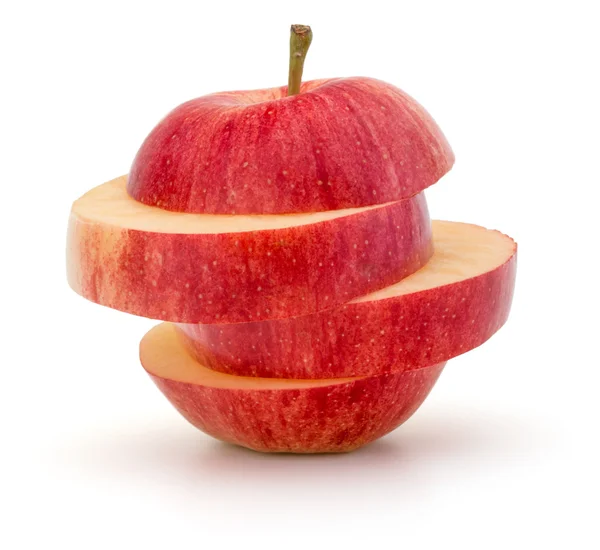 Red apple slices — Stock Photo, Image