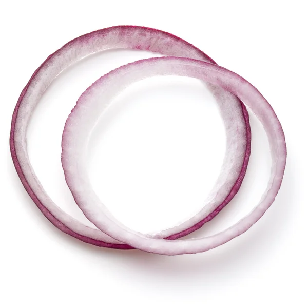 Anéis de cebola vermelha — Fotografia de Stock