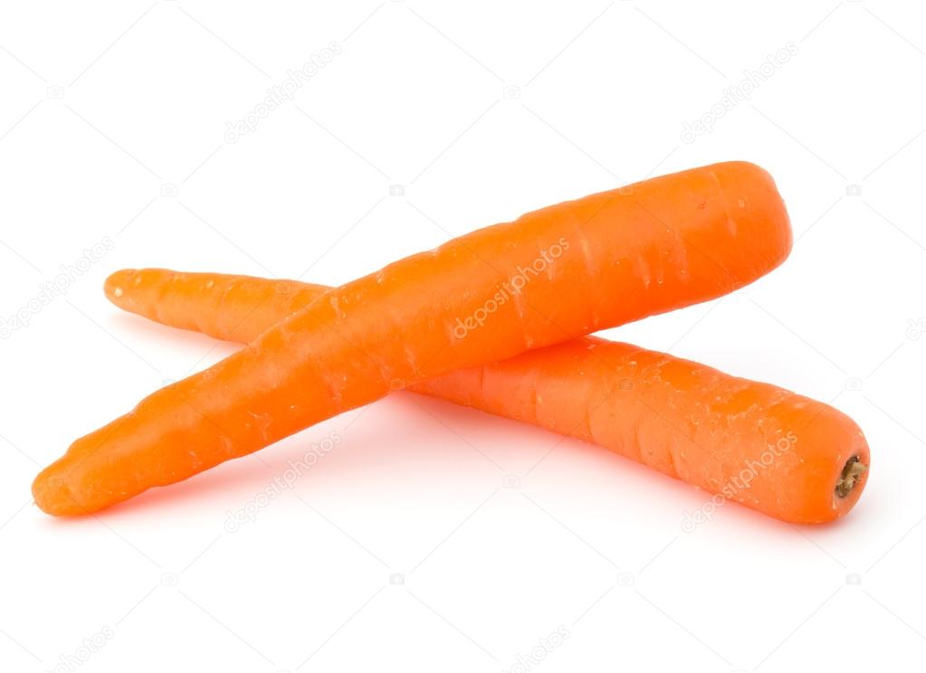 Sweet raw carrots