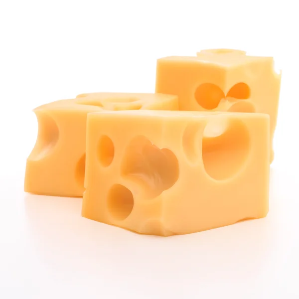 Cubetti di formaggio fresco — Foto Stock