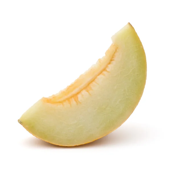Melon skiva på vit — Stockfoto