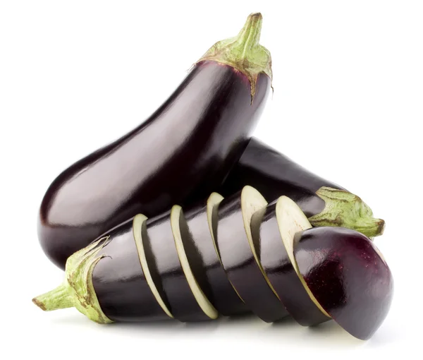 Aubergines of aubergines groenten — Stockfoto