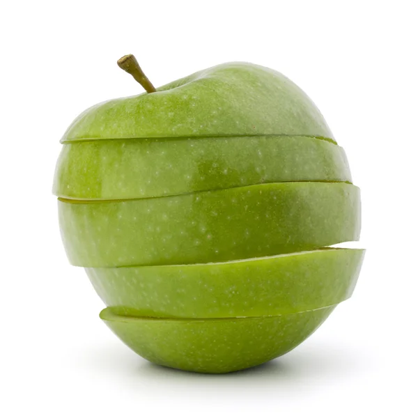 แอปเปิ้ลสไลด์สีเขียว — ภาพถ่ายสต็อก