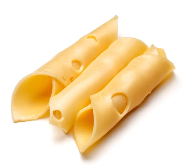 Deliciosas fatias de queijo — Fotografia de Stock