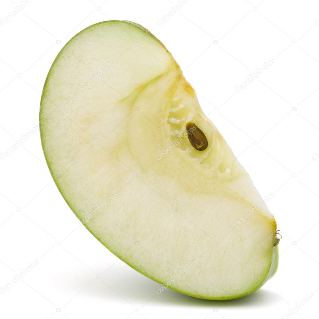 Green apple slice