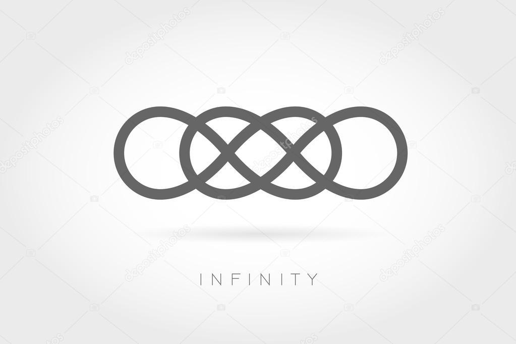 Limitless icon. Simple mathematical sign Isolated on White Background. Infinity symbol