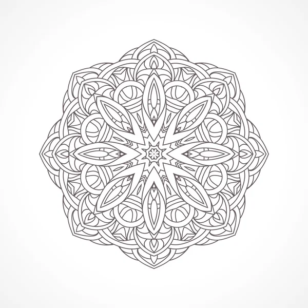 Mandala. Elementos decorativos étnicos India, Islam, motivos árabes — Archivo Imágenes Vectoriales