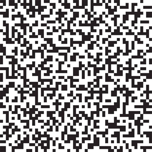 Naadloze abstracte zwart-wit monochrome achtergrond. Digitaal pixelgeluidspatroon. — Stockvector