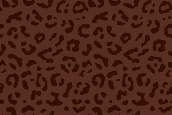 Sömlös Leopardpäls Fashionabla Vilda Leopard Print Bakgrund Modern Panter Djur — Stock vektor