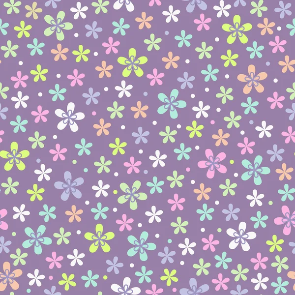 Patrón de color sin costura flor — Vector de stock