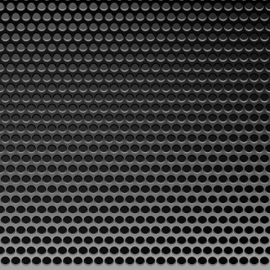 delikli metal şablonu. şeffaf ızgara arka plan. Ben vektör