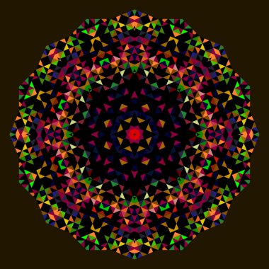 soyut çiçek. tekerlek vektör yaratıcı renkli stil. kırmızı yeşil