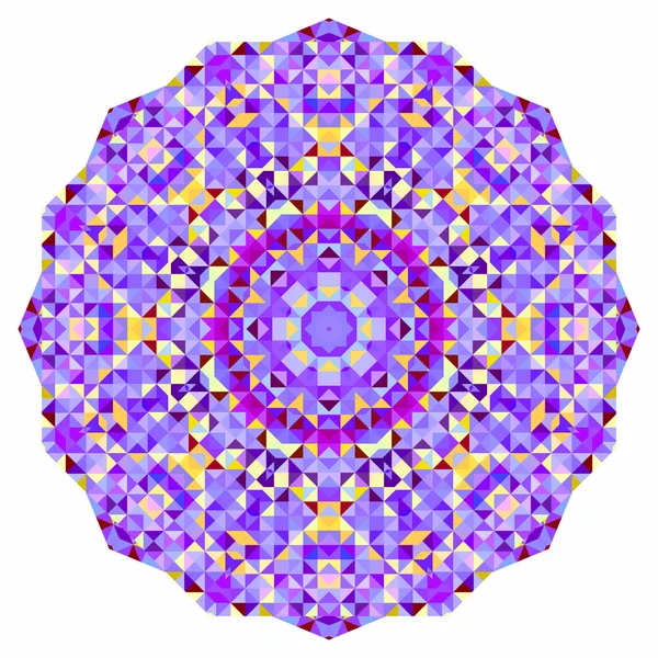 Digital Mosaic Circle. Creative Colorful style vector wheel. Red — Stock Vector