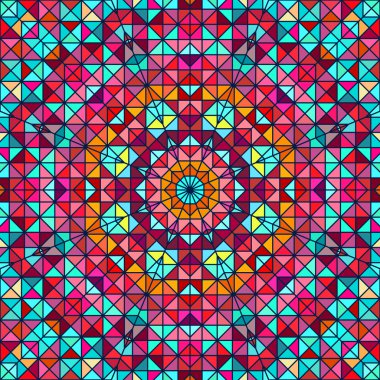 soyut renkli dijital dekoratif çiçek yıldız. geometrik kontrast hat trendy afiş. mavi pembe kırmızı mavi yeşil rengi artistik zemin