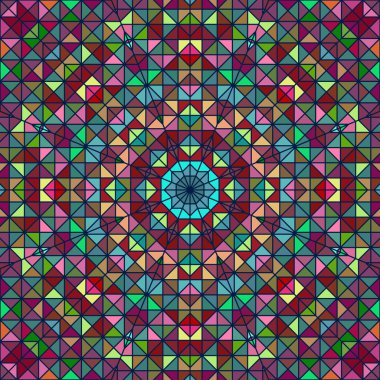 soyut renkli dijital dekoratif çiçek. geometrik kontrast