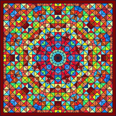 soyut renkli dijital dekoratif çiçek yıldız. geometrik kontrast hat trendy afiş. mavi sarı turuncu kırmızı mavi yeşil sanatsal zemin. sonbahar renk