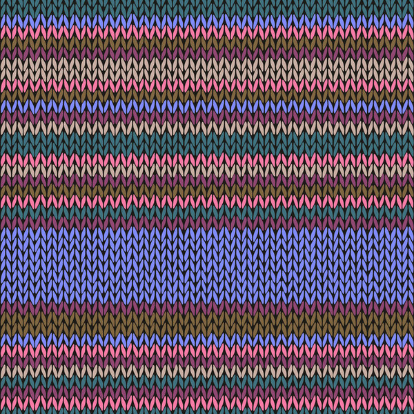 Бесшовный этнический цветной полосатый трикотаж
