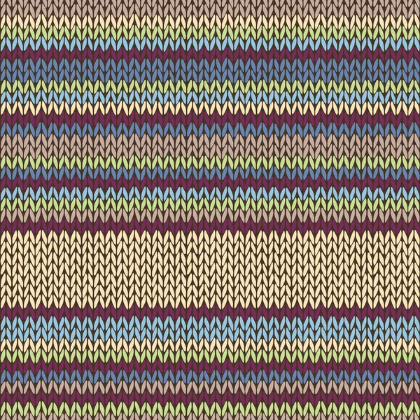 Patrón de punto a rayas de color sin costura — Archivo Imágenes Vectoriales