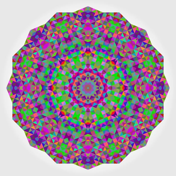 Abstrakt färgglada cirklar bakgrund. geometriska vektorn mandala. Mos — Stock vektor