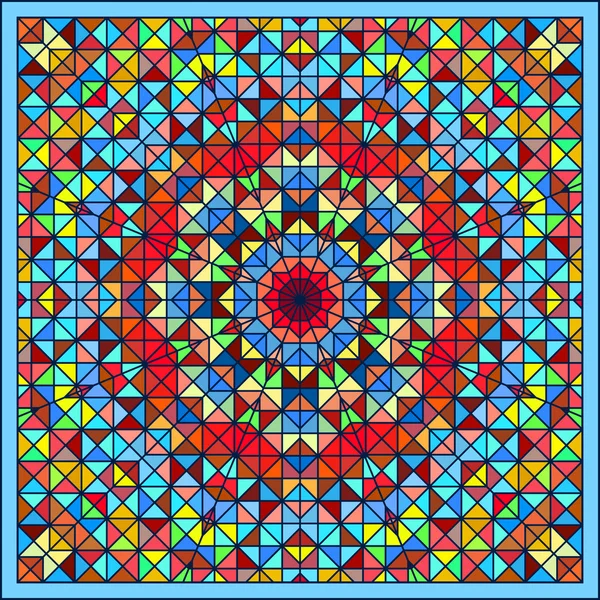 抽象彩色数字装饰花星 — 图库矢量图片