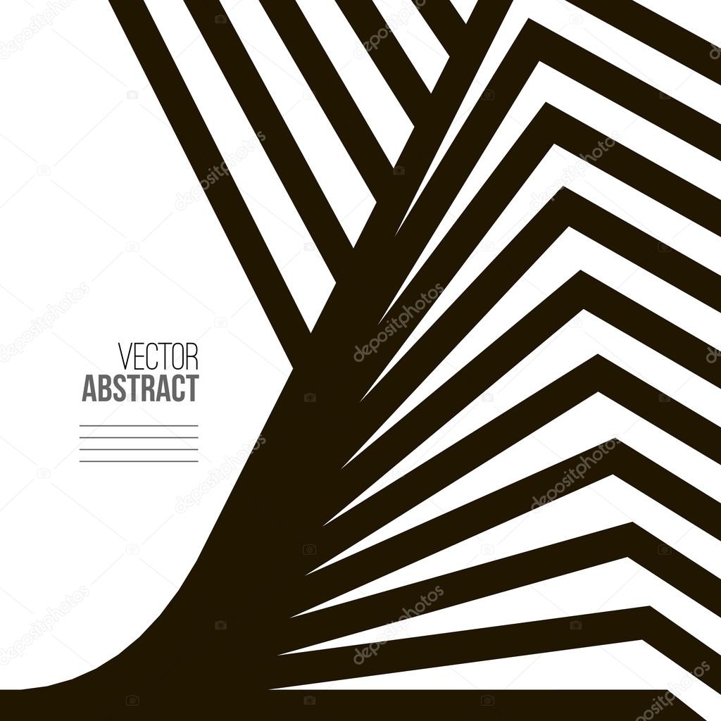 Geometric Vector Black and White Background. Architecture and Co