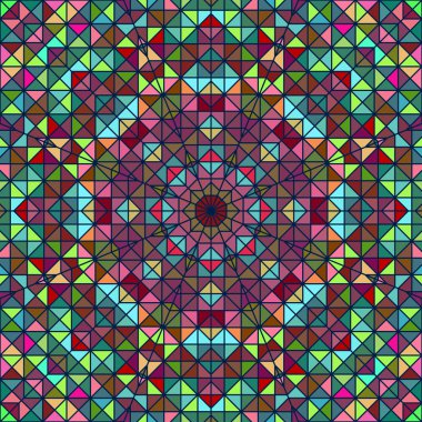 Soyut renkli dijital dekoratif çiçek