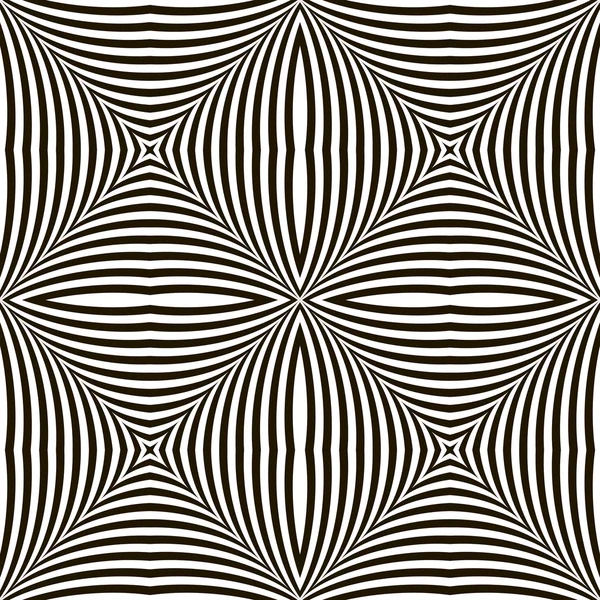 Zwart-wit geometrische vector glinsterende optische illusie. ma — Stockvector