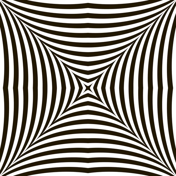 Vector geométrico blanco y negro Ilusión óptica brillante. Mo. — Vector de stock