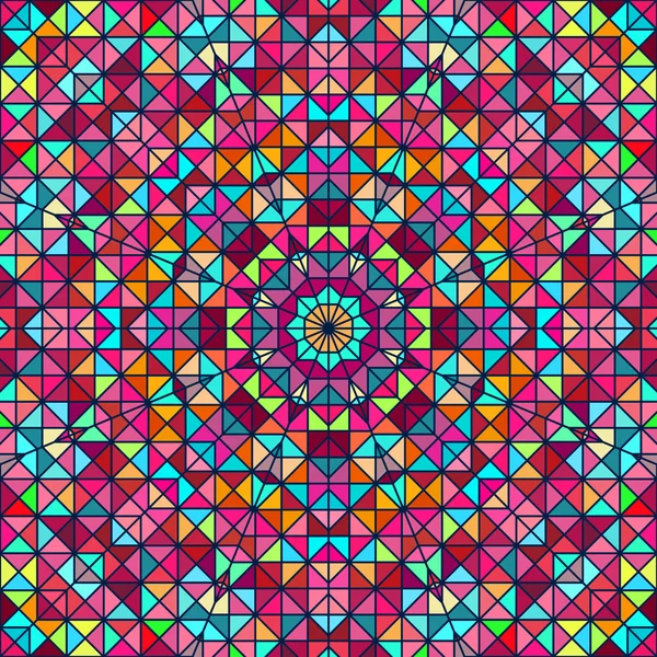 Abstracte kleurrijke digitale decoratieve bloem. geometrische contrast — Stockvector