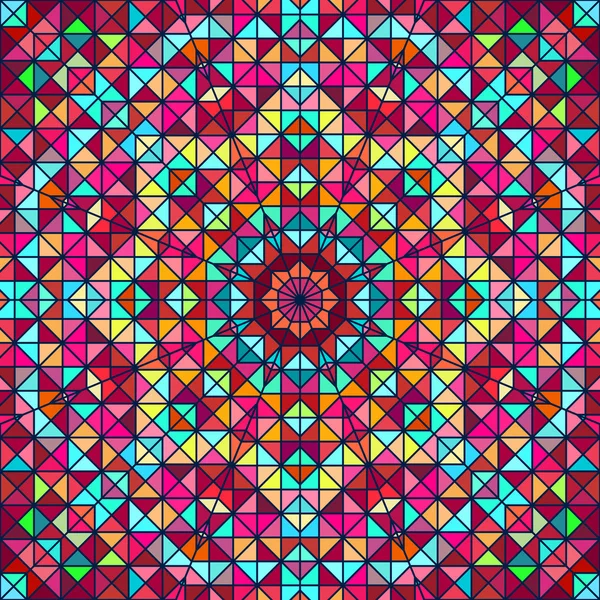 Abstraktní barevné digitální dekorativní květina. geometrické kontrast — Stockový vektor