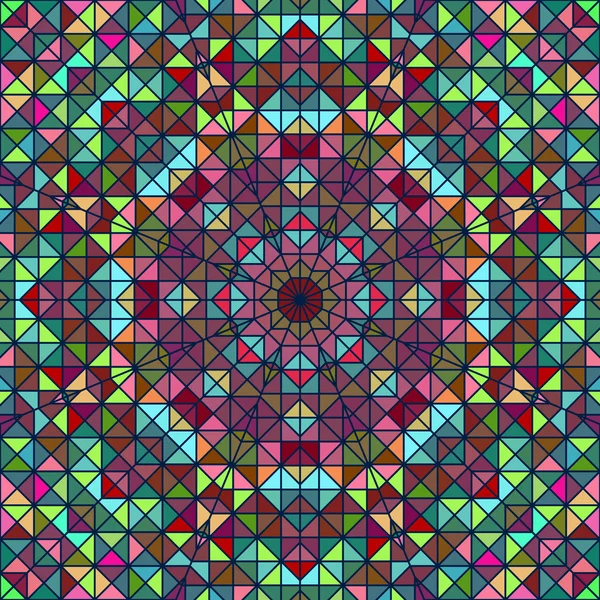 Fleur décorative numérique colorée abstraite — Image vectorielle
