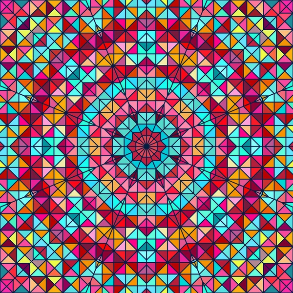 Flor decorativa digital colorida abstrata. Contraste geométrico —  Vetores de Stock