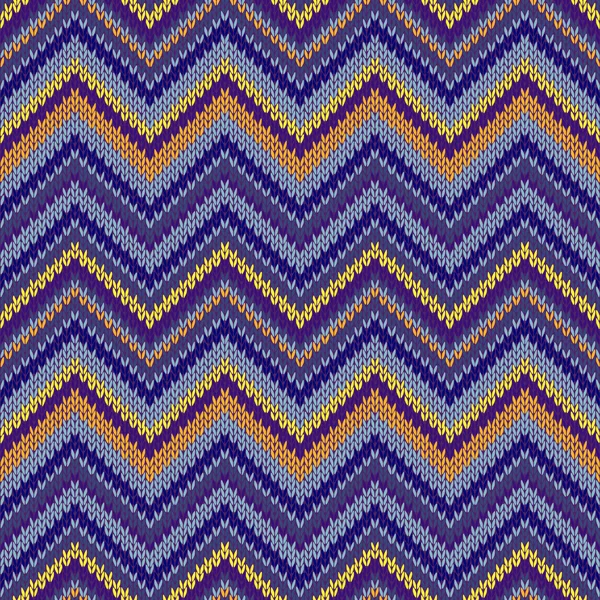 Motif tricoté sans couture. Modèle tribal répétitif multicolore — Image vectorielle