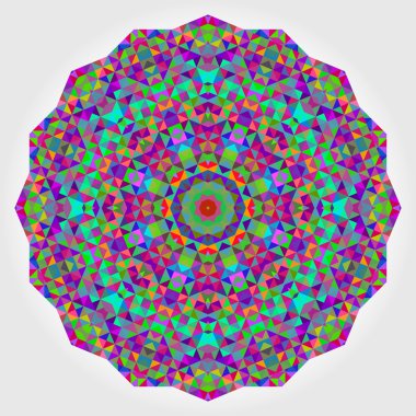 soyut renkli daire zemin. geometrik vektör mandala. MOS