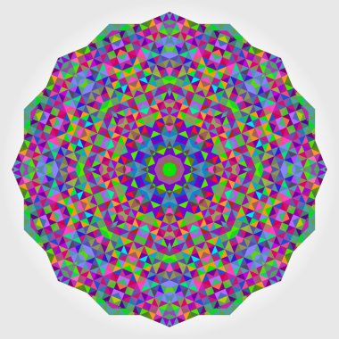 soyut renkli daire zemin. geometrik vektör mandala. MOS