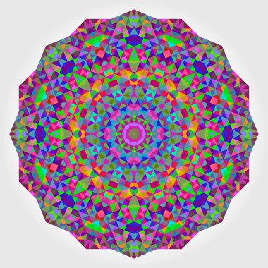 soyut renkli daire zemin. geometrik vektör mandala. MOS