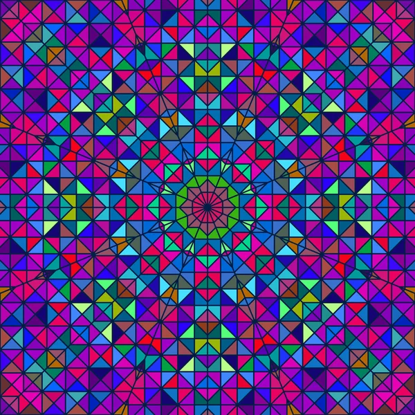 Flor decorativa digital colorida abstracta — Vector de stock