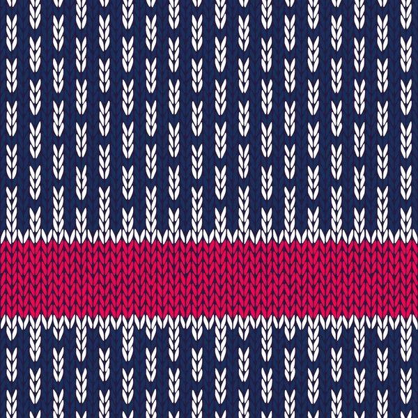 Modèle de tricot sans couture — Image vectorielle