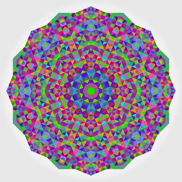 Abstrakt färgglada cirklar bakgrund. geometriska vektorn mandala. Mos — Stock vektor